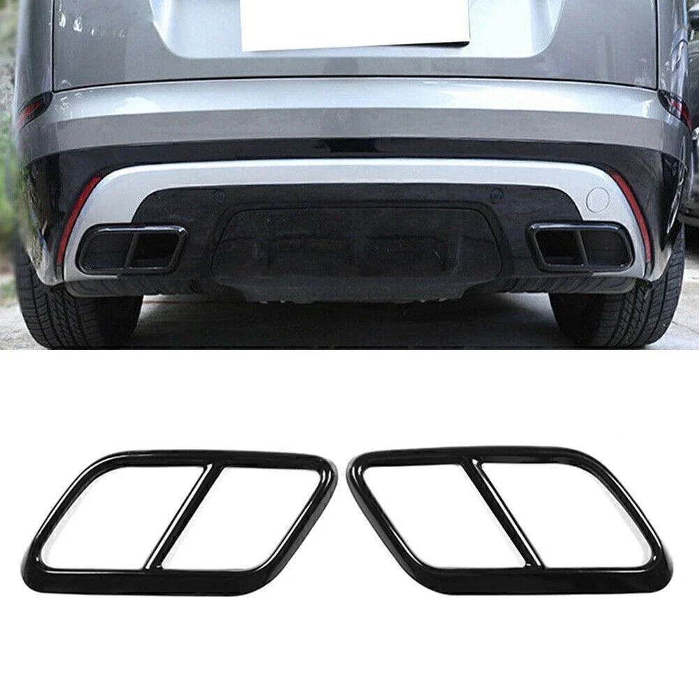 Muffler Tail Pipe Cover for Land Rover Range Rover Velar (2017-2021) Black