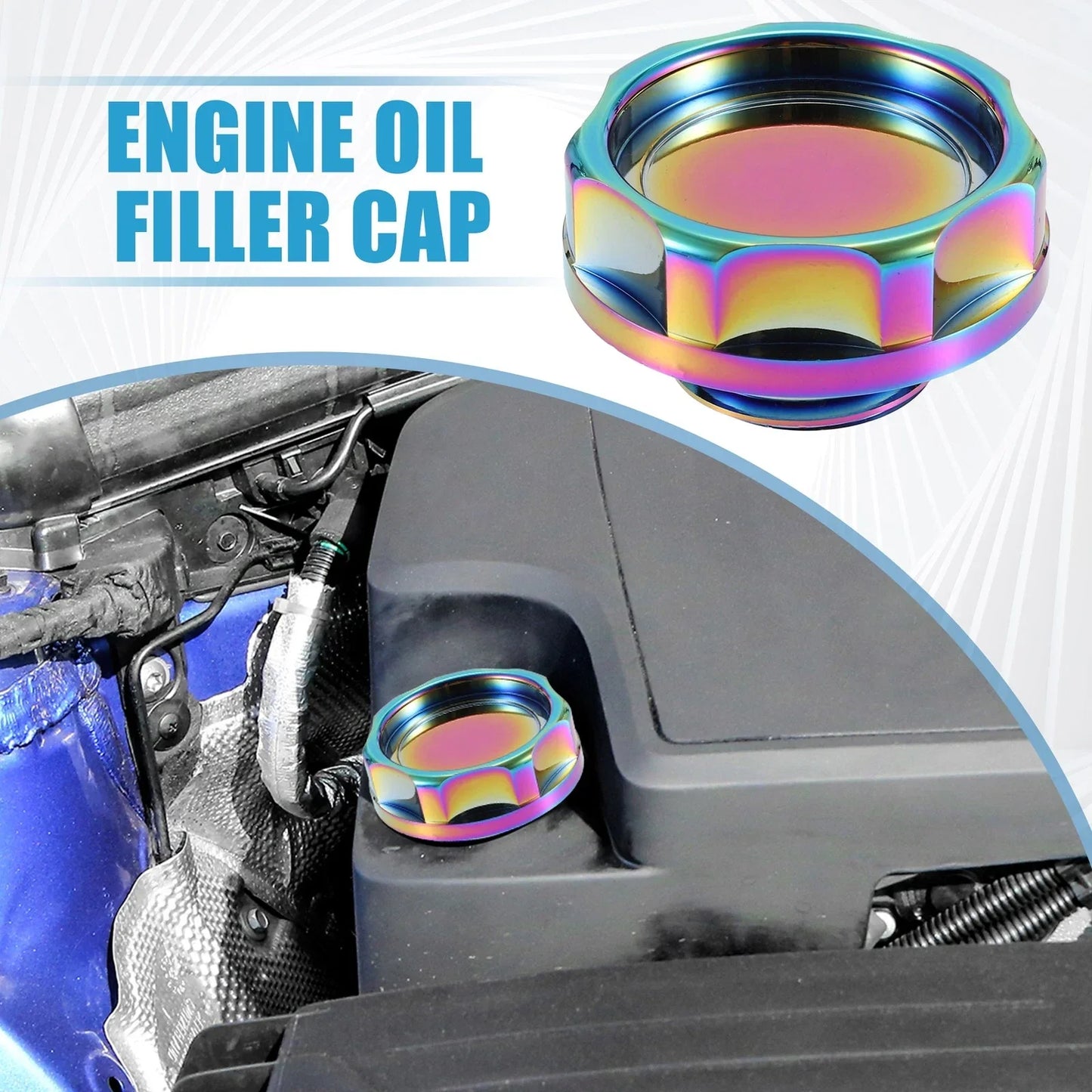 Oil Filler Cap Cover for Honda Engine - Modified Multicolour