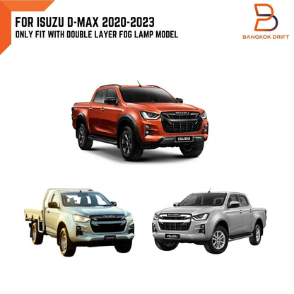 Light Grey Chrome Front Grille Upgrade for Isuzu D-Max Ute (2020-2023)