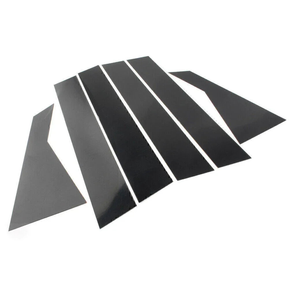 6 x Black Door Window Trim Covers for Kia Forte (2019-2024) Sedan