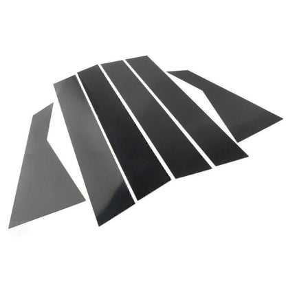 6 x Black Door Window Trim Covers for Kia Forte (2019-2024) Sedan