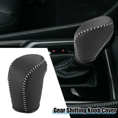 Gear Shifting Knob Cover for Honda Accord 2018-2022 Black Gray Stitches