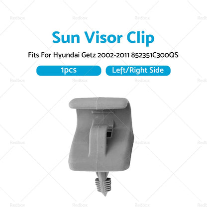 Sun Visor Clip 1x for Hyundai Getz (2002-2011) Grey