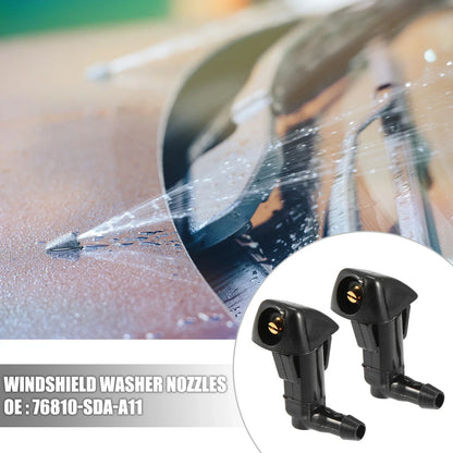 2 x Windshield Washer Nozzles for Honda Civic, Odyssey (2001-2023)