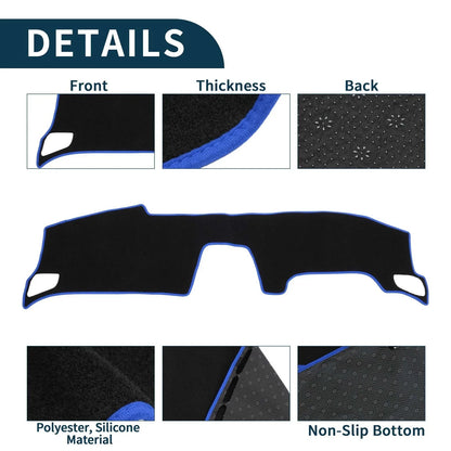 Dashboard Cover Mat for Honda Accord CY2 2024 Black Blue
