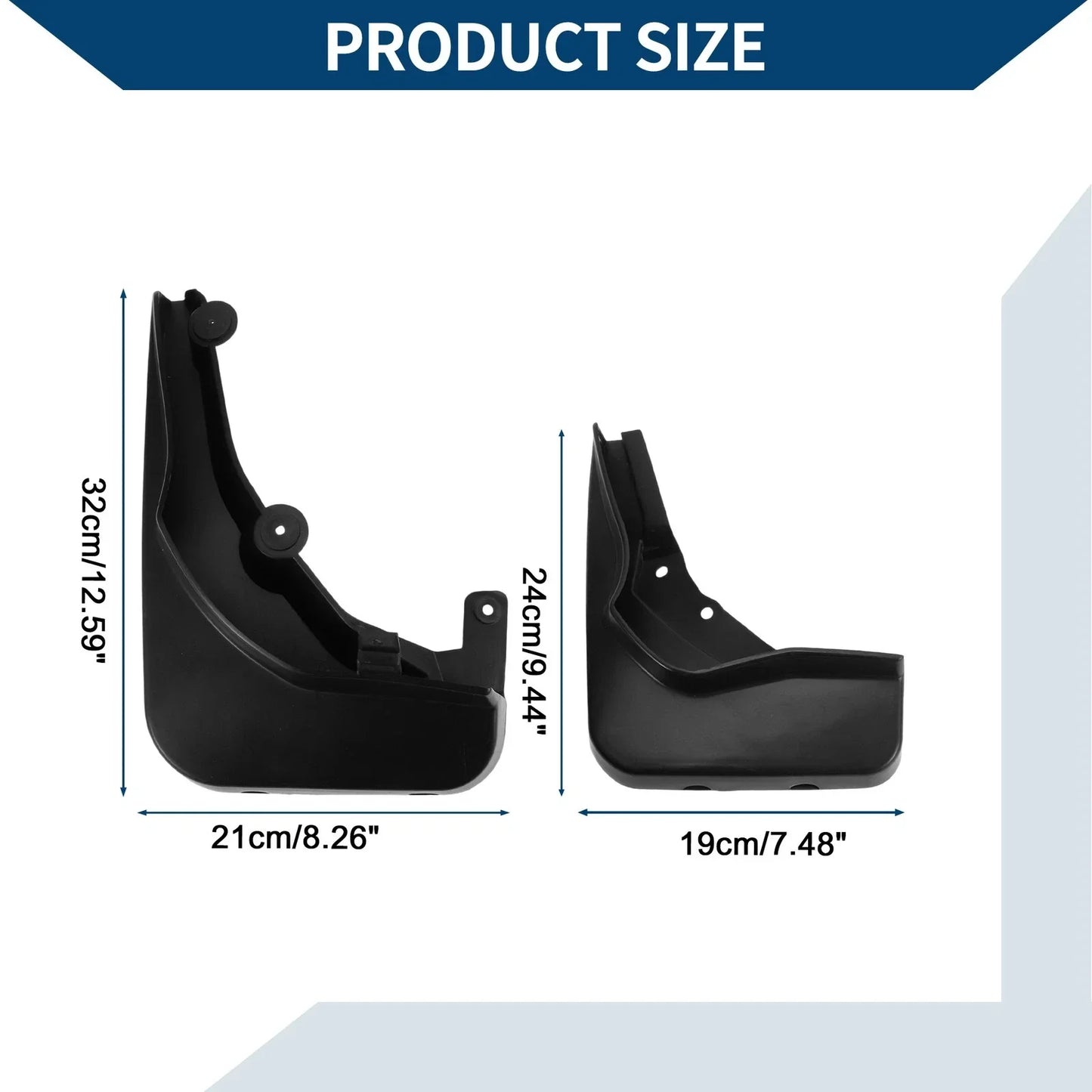 Mud Flaps Splash Guards for Mercedes-Benz E Class 2014-2015 (2 x)