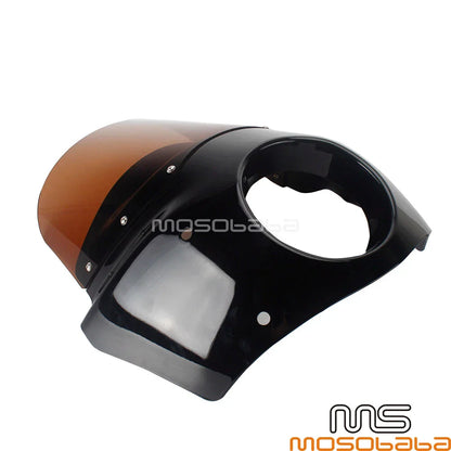 Smoke Windshield Headlight Fairing for Harley XL883 XLH1200 XL883N (2004-2023)