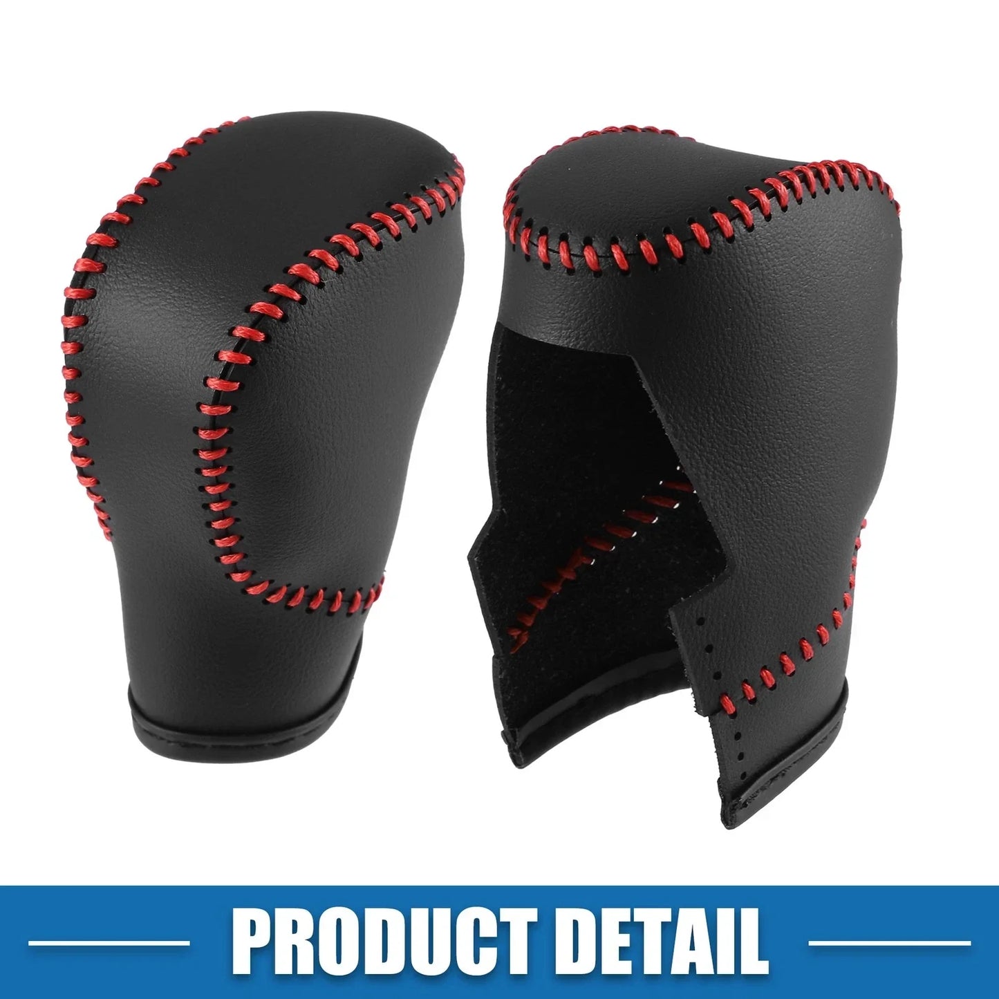 Gear Shift Lever Cover for Honda Civic 11th Gen 2022-2023 Black Faux Leather