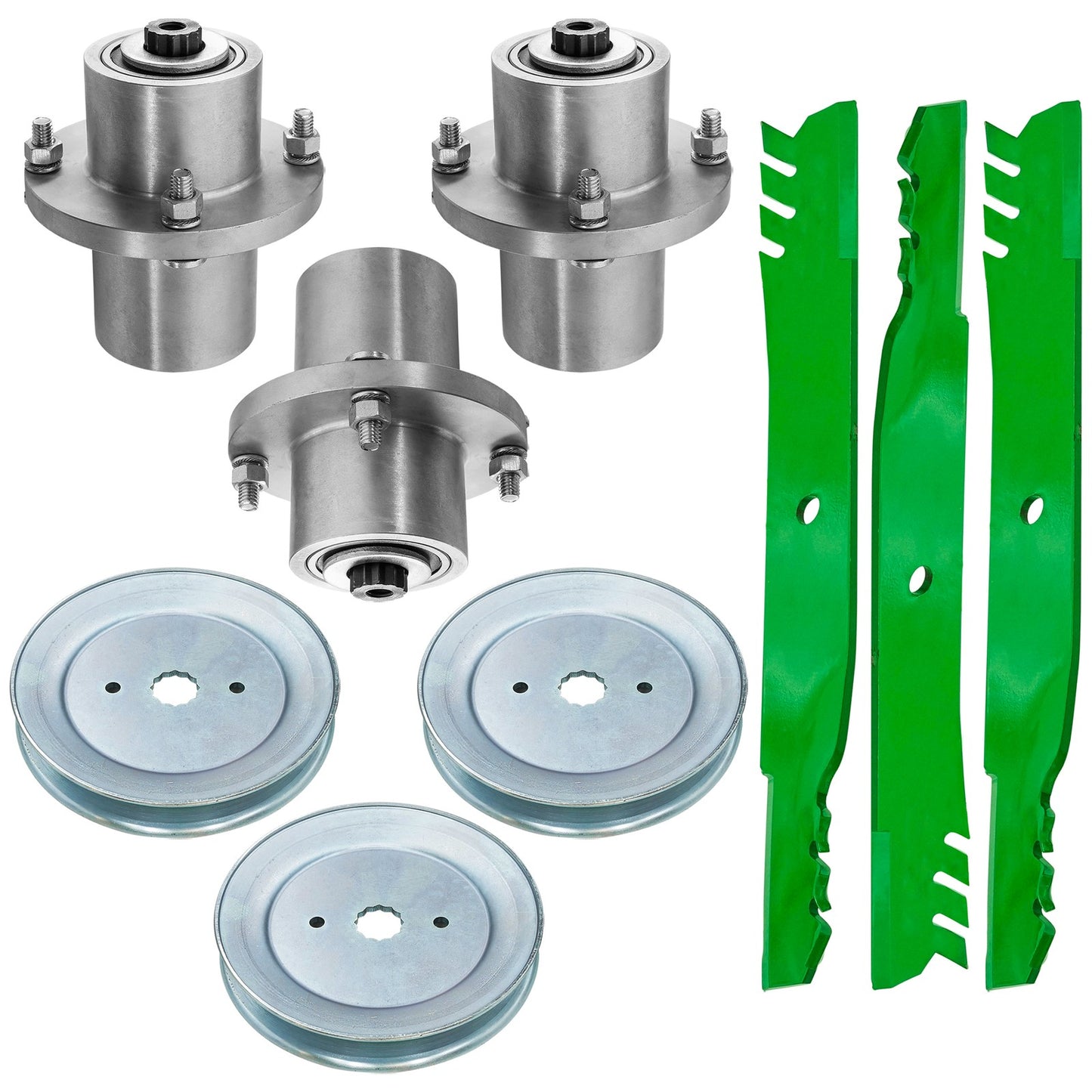 Deck Spindle Pulley Blade Replacement for Hustler FasTrak SDX Raptor (2011–2019)
