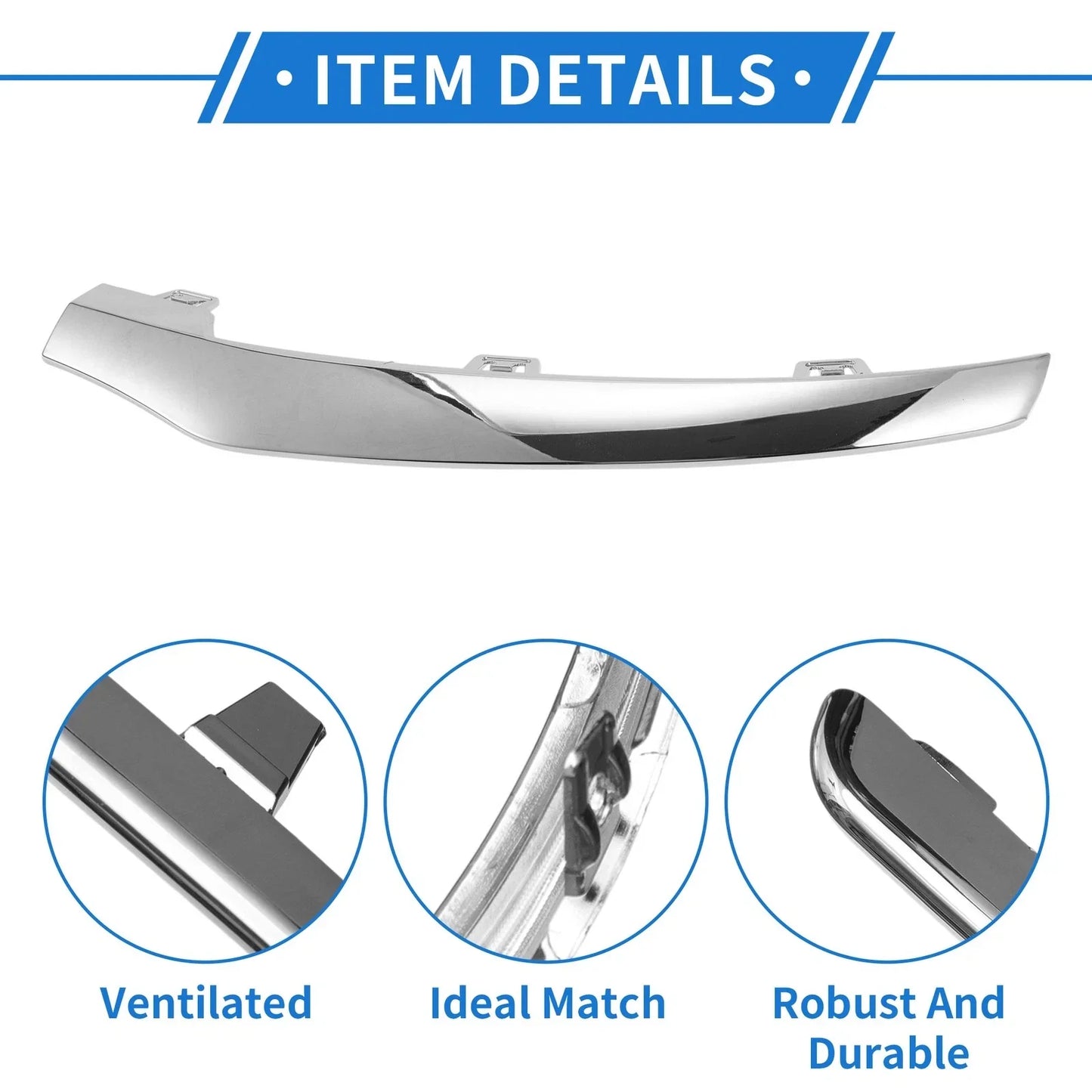 Rear Lower Center Bumper Grille Trim for Mercedes-Benz W205 (2015-2018)