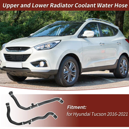 2 x Upper & Lower Radiator Coolant Water Hoses for Hyundai Tucson (2016-2021)