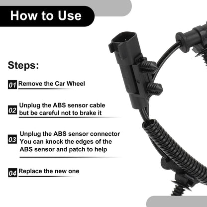 ABS Wheel Speed Sensor Kit for Dodge - 1 x Rear Left/Right ()