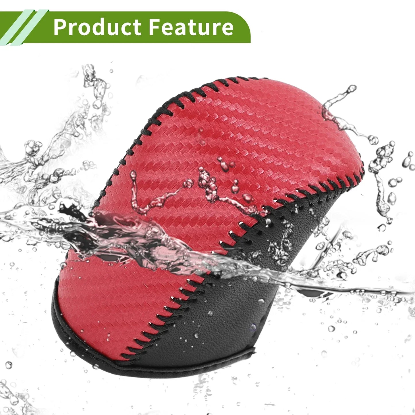 Dodge Journey Gear Shift Knob Cover 2011-2020 Red Carbon Fiber