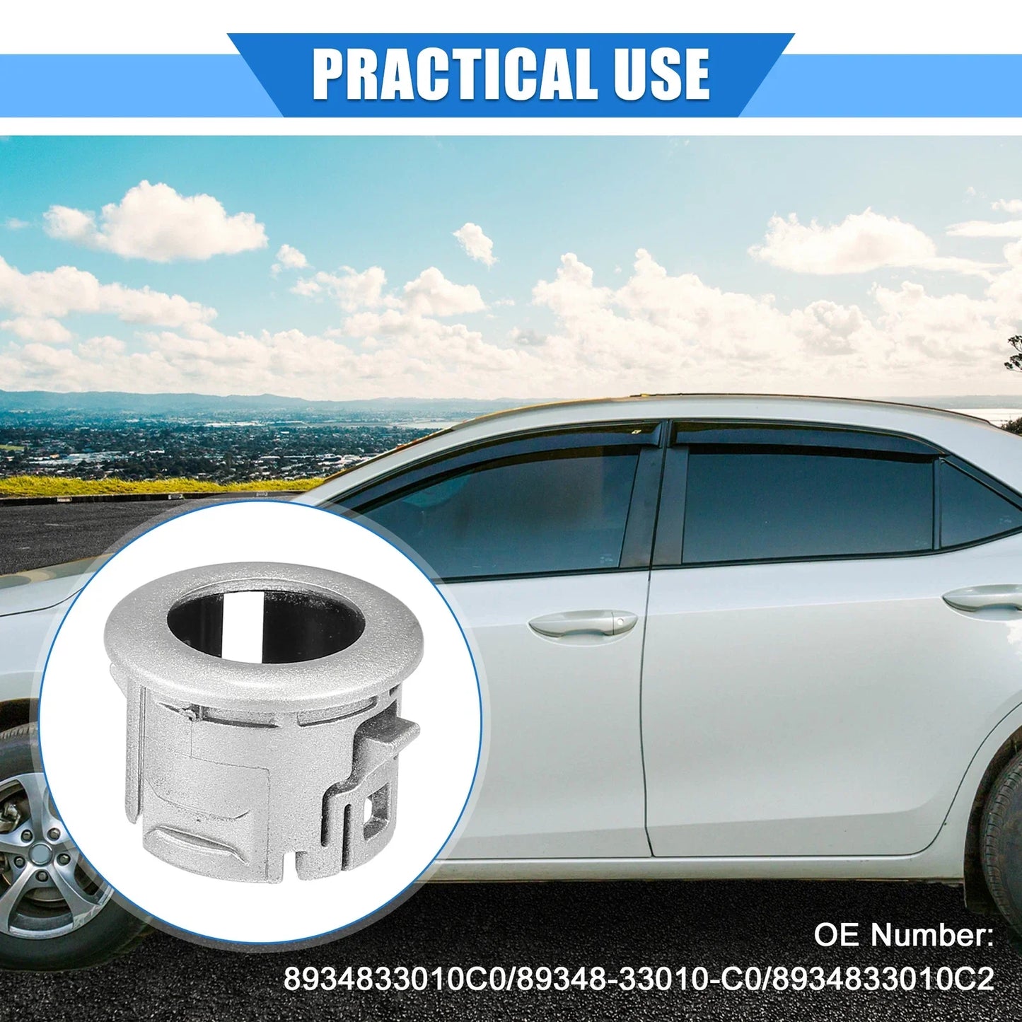 Car Parking Sensor Retainer for Lexus ES350 (2007) - Durable Silver Tone