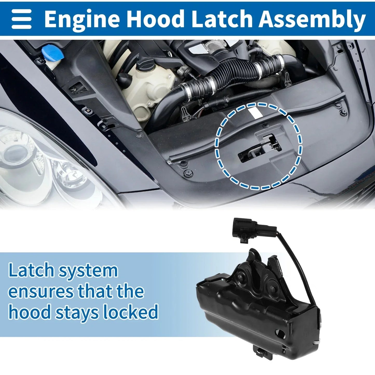 Hood Latch Assembly for Lexus LS460 (2007-2017) 1 x Quality Replacement