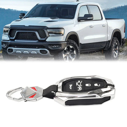 Remote Key Shell Case 1 x Silver for Dodge Ram 1500 Pickup (2019-2023)