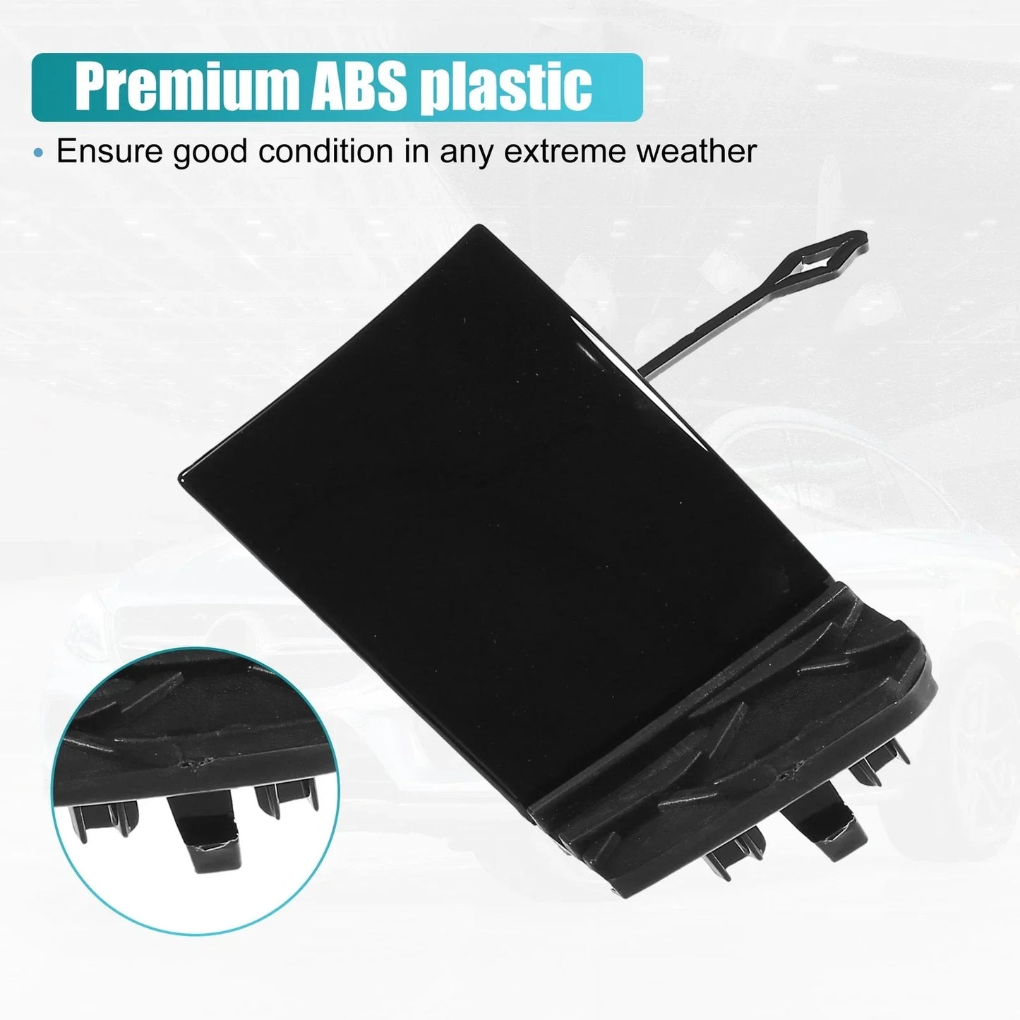 Front Bumper Tow Hook Cap for Mercedes-Benz GLE 350 (2016-2023) Black