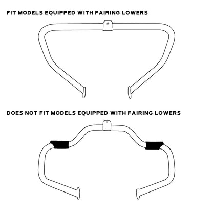 Engine Guard Crash Bar for Harley Touring FLHR FLTR FLHT (1997-2008)