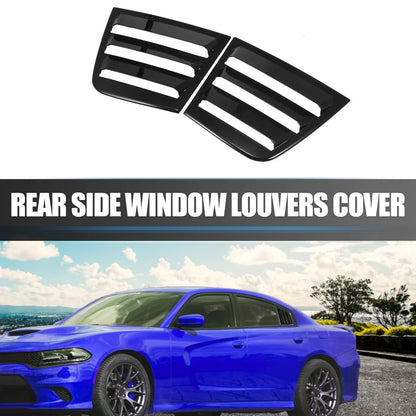 2 x Rear Window Louvers for Dodge Charger 2011-2021 Air Vent Scoop Shades