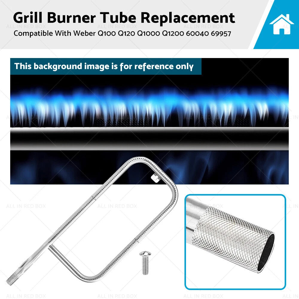 Burner Tube for Weber Q100 Q120 Q1000 Q1200