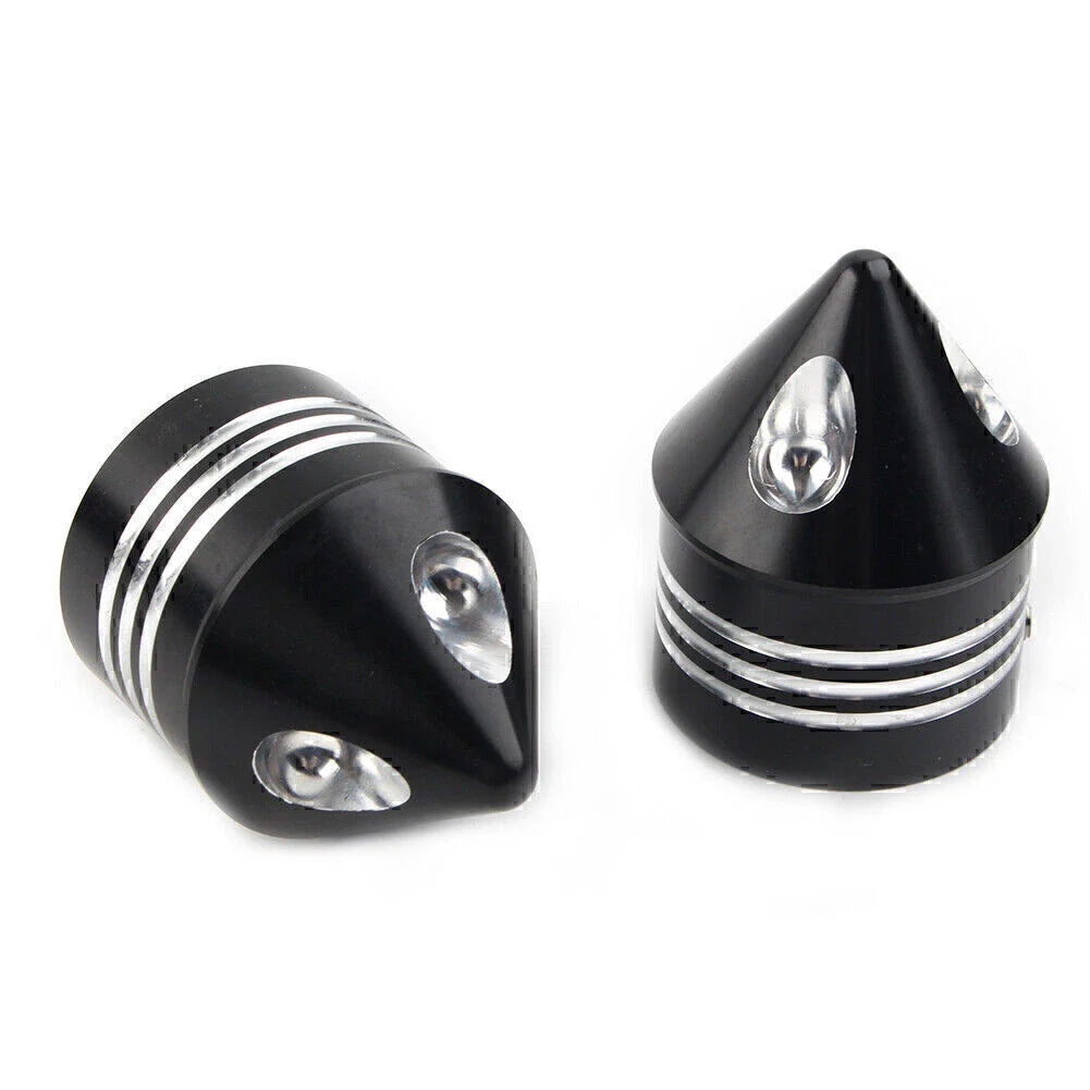 Black Front Axle Cap Nut Cover for Harley Electra Glide Sportster
