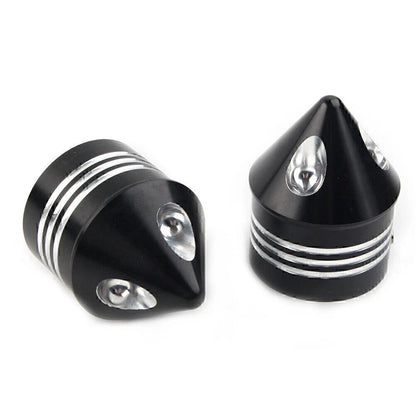 Black Front Axle Cap Nut Cover for Harley Electra Glide Sportster