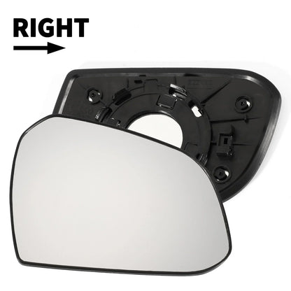 Right Side White Mirror Glass for Hyundai I10 (2013-2019)