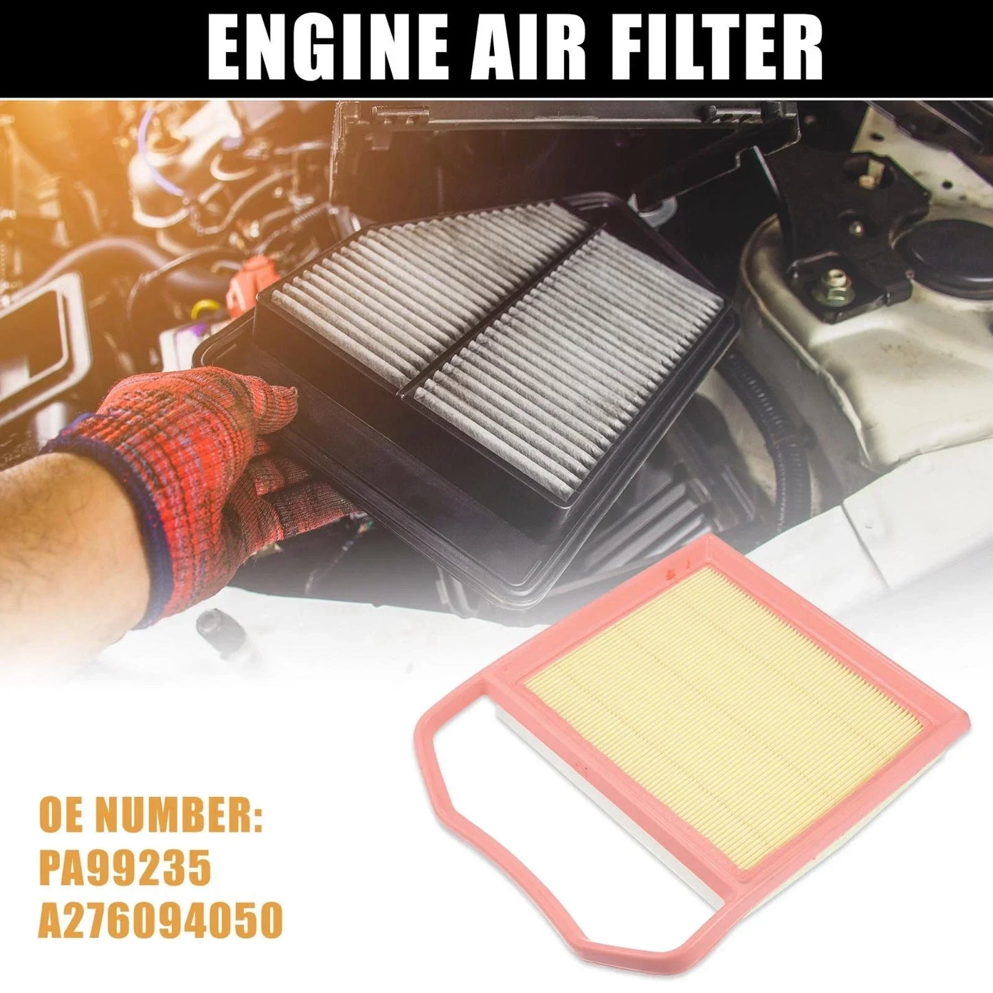 Car Engine Air Filter PA99235 for Benz C43 AMG GLE43 3.0L (2017-2019)