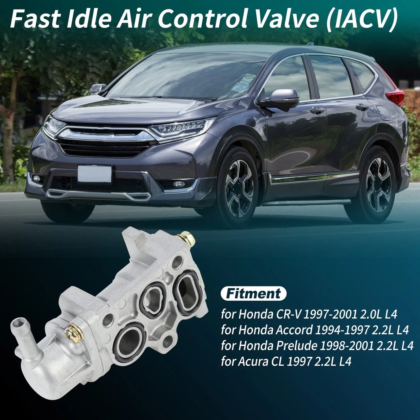 Fast Idle Air Control Valve for Honda CR-V 1997-2001 2.0L (1997-2001)