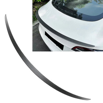Matte Carbon Fiber Rear Trunk Spoiler Wing for Tesla Model 3 (2017-2023)