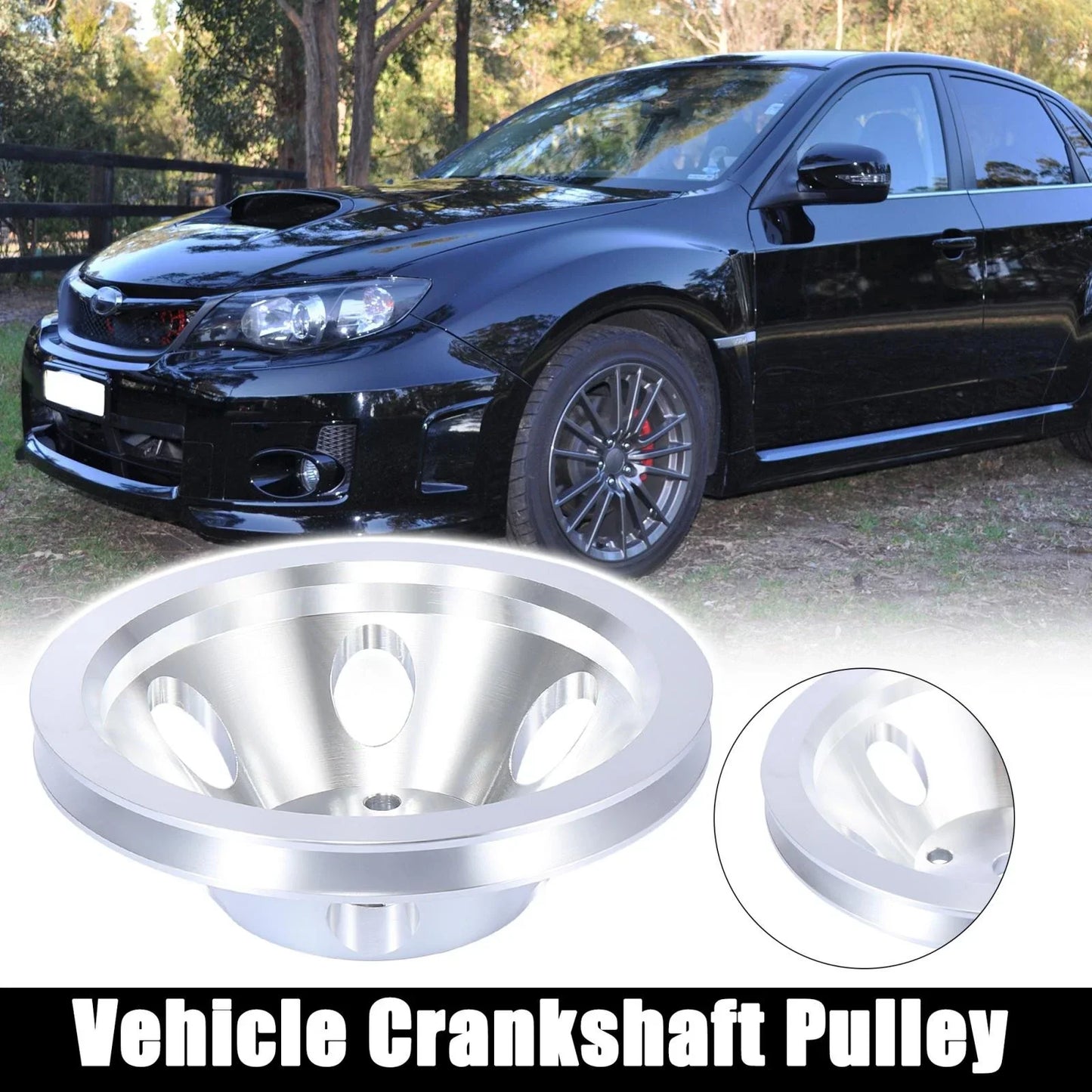 Water Pump Pulley 1 Groove 4 Hole for Chevy SBC 350 Engine