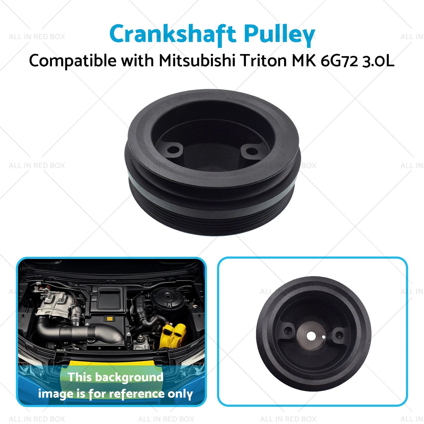 Crankshaft Pulley for Mitsubishi Triton MK 6G72 3.0L (1996-2007)