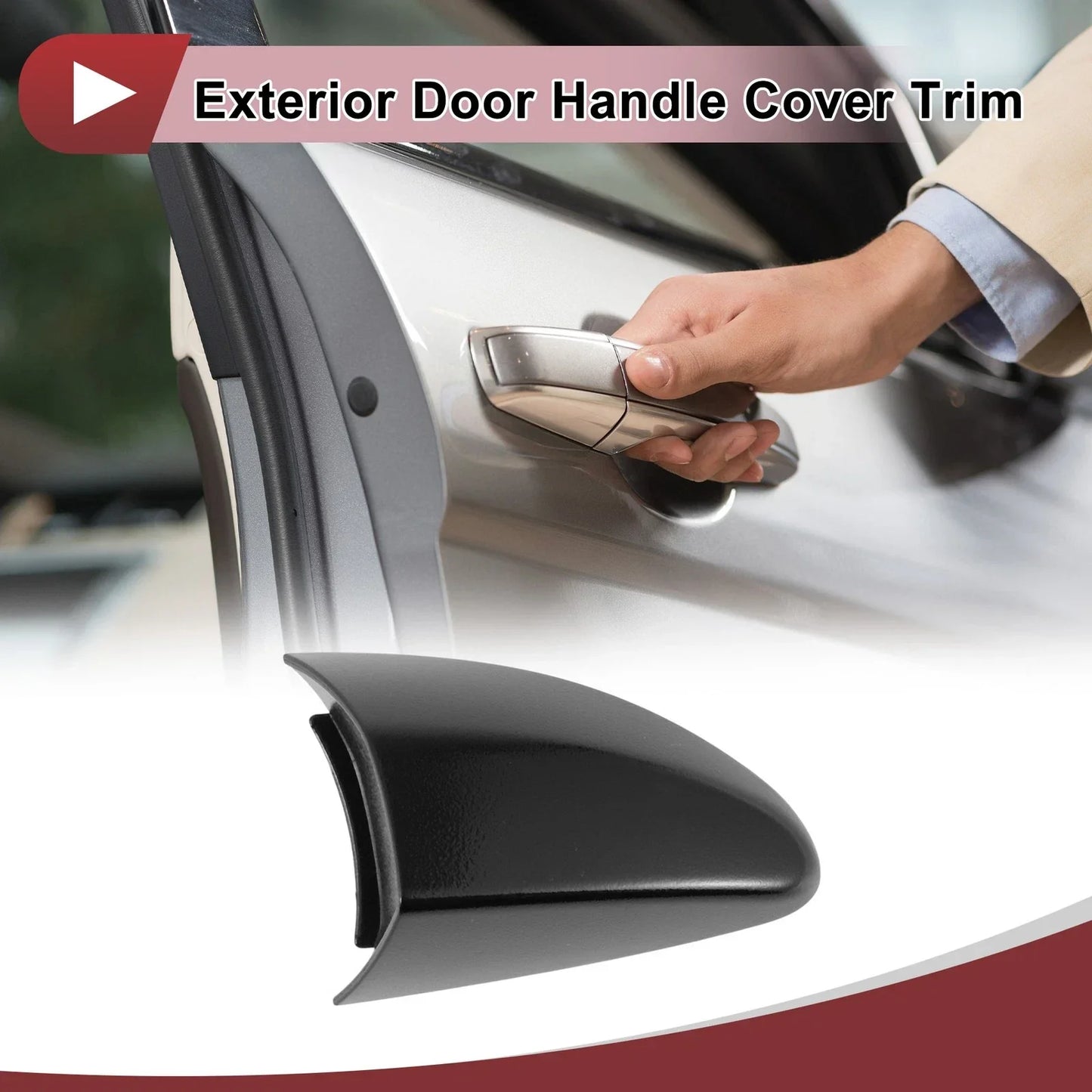 Front Right Door Handle Cover for Hyundai Veloster (2012-2016) Black