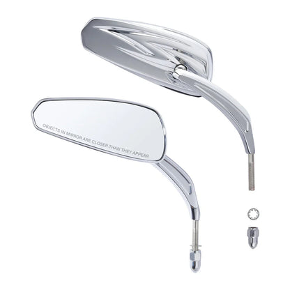 Chrome 8mm Rear View Mirrors for Harley Sportster XL883 1200 Touring Softail