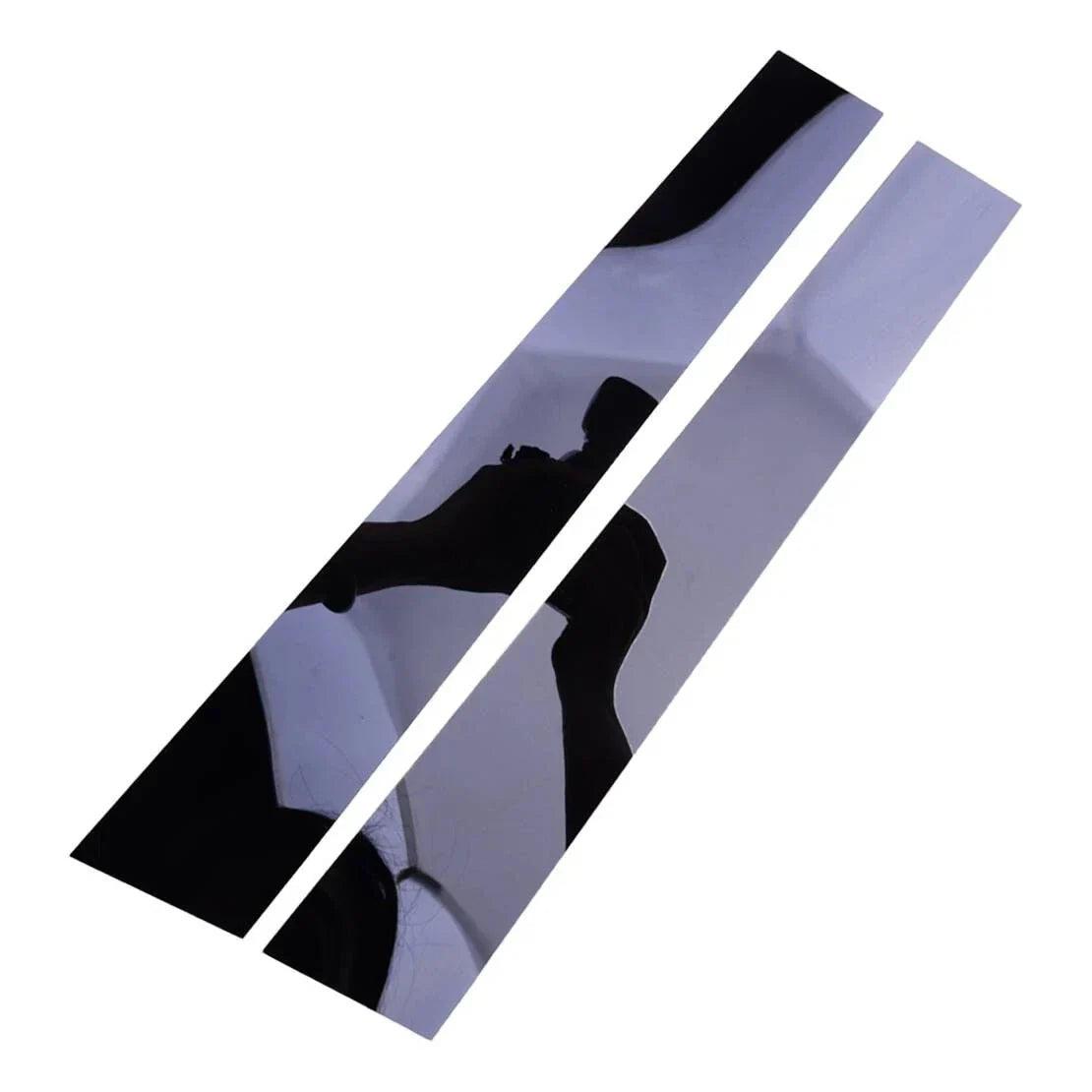 Black Door Window B Pillar Cover Trim Set for Kia Soul (2010-2013)
