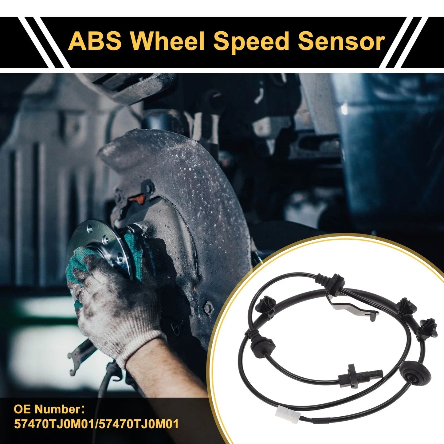 ABS Wheel Speed Sensor for Honda City (2012-2014) - 1 x Rear Right Sensor