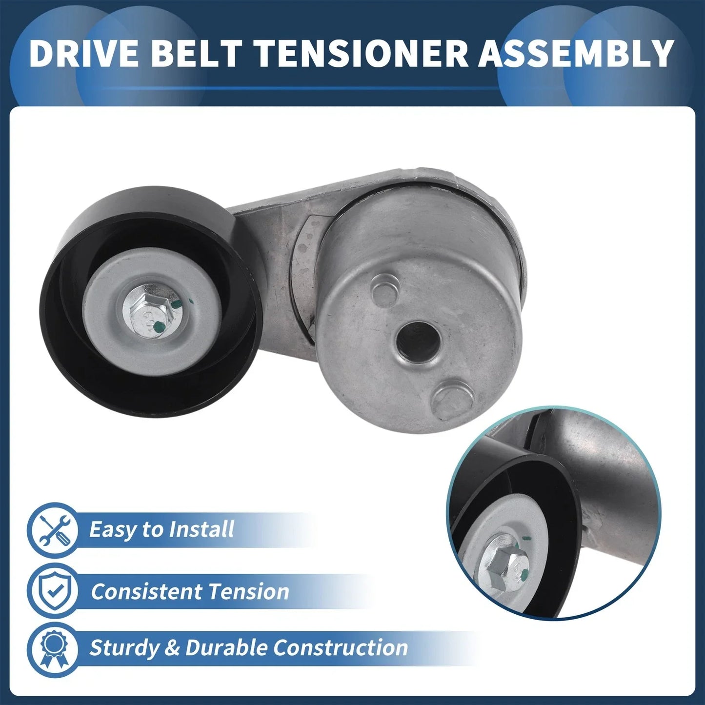 Belt Tensioner for Chevrolet C4500 (2003-2009) Metal 1 x Unit