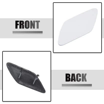 Front Left Right Washer Nozzle Covers for Porsche Cayenne 2011-2014 White