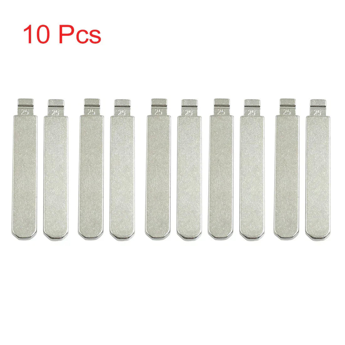 10 x Metal Uncut Insert Blank Blades for Honda Accord (2003-2007)