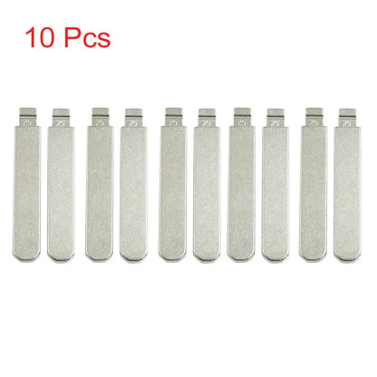 10 x Metal Uncut Insert Blank Blades for Honda Accord (2003-2007)