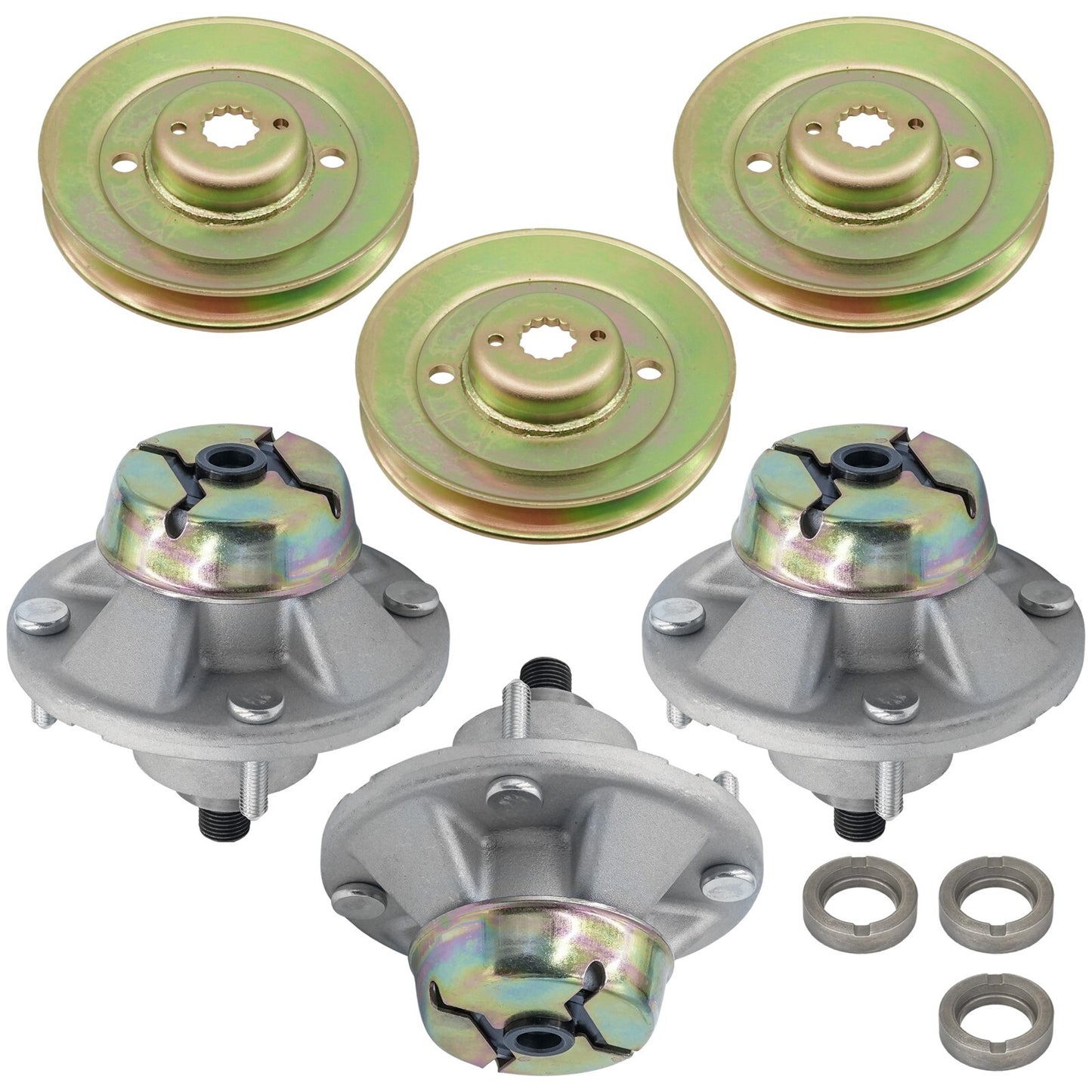 Caltric Spindle Assembly with Pulley Deck 48 54 for John Deere Z425 Z445 (2012–2018)