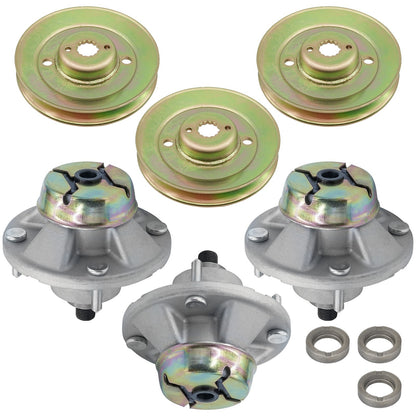 Caltric Spindle Assembly with Pulley Deck 48 54 for John Deere Z425 Z445 (2012–2018)