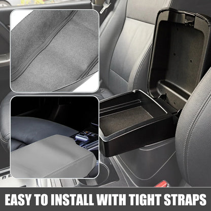 Car Center Console Armrest Cover Trim for Hyundai Sonata (2015-2019) Gray