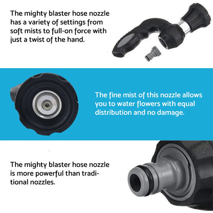 Mighty Power Garden Hose Spray Nozzle for Lawn & Plant Watering