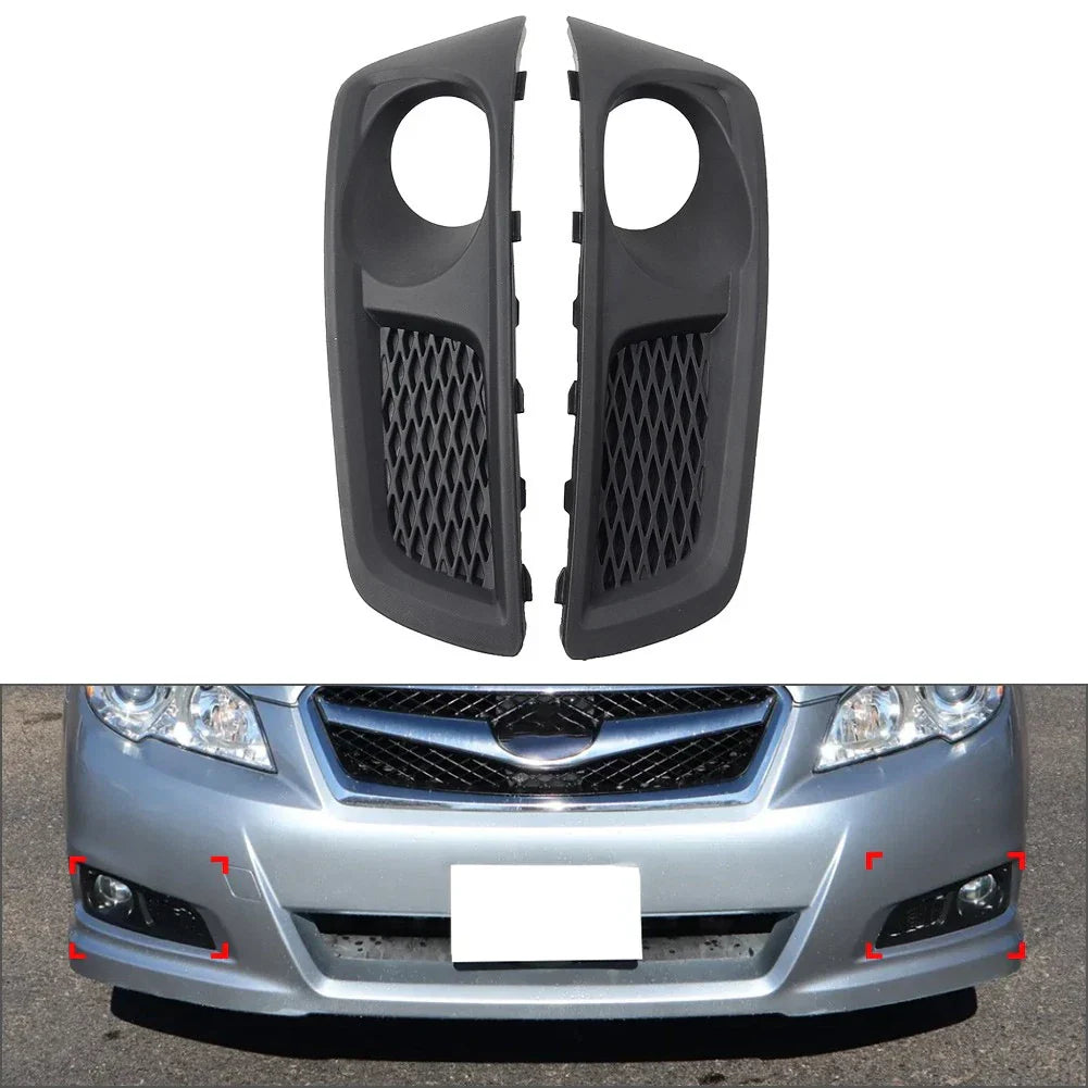 Front Bumper Fog Light Bezel Cover  Black for Subaru Legacy (2010-2012)