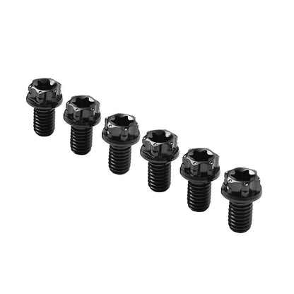 6pcs M8x10mm Titanium Torx Head Flange Screws for Motorcycle Bike