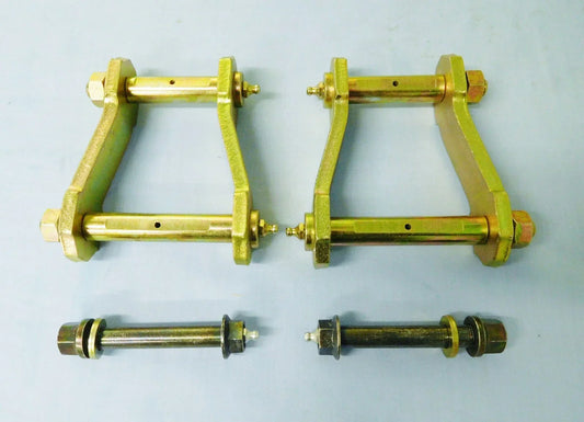 2 x Rear Greasable Spring Shackles & Pins for Isuzu D-Max (2012-2020)