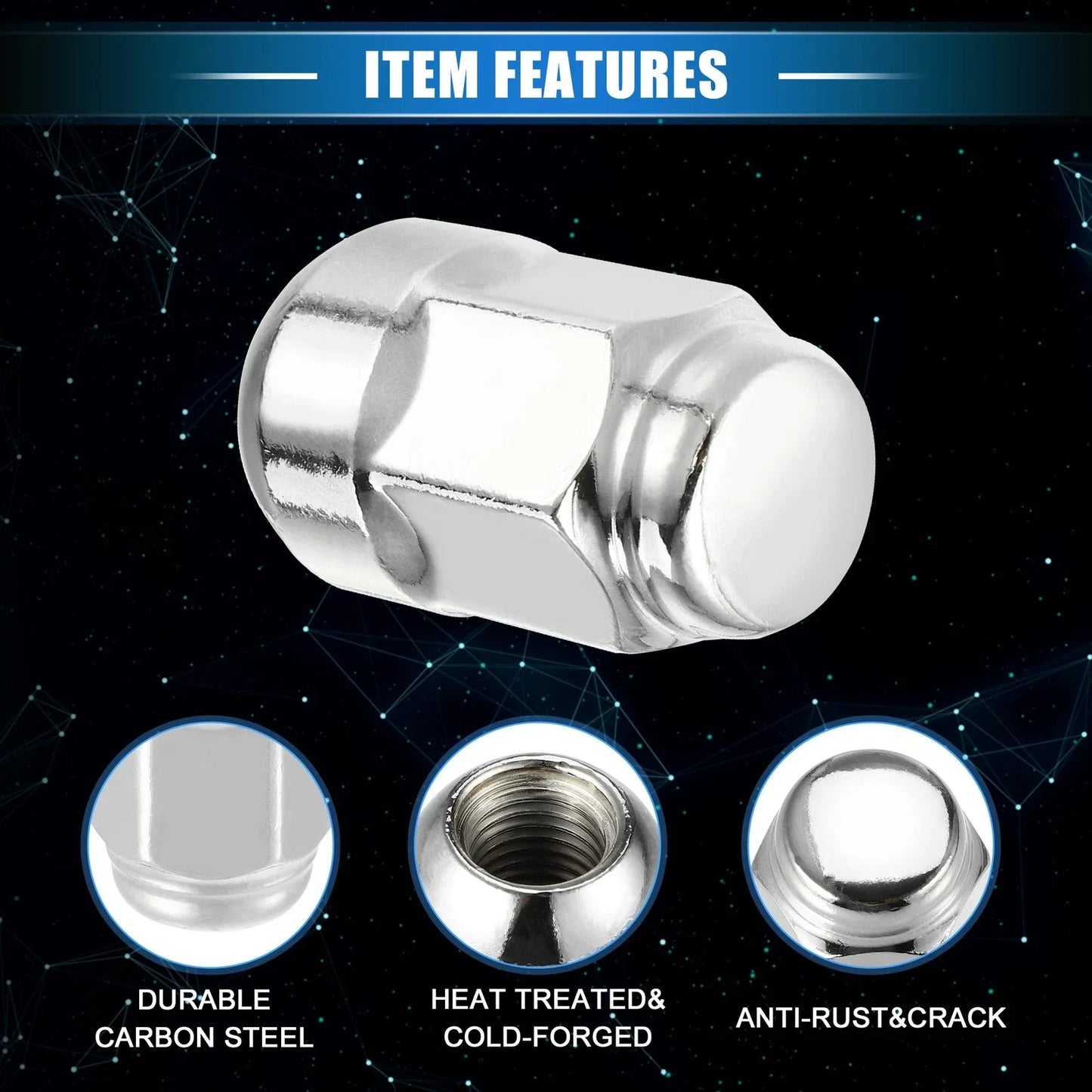 20 x Wheel Lug Nuts for Honda CR-V M12x1.5 Durable Tire Accessories