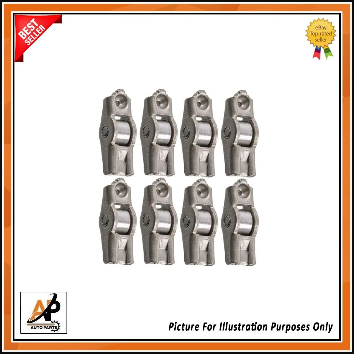 Exhaust Rocker Arms Set of 8 Replacement for Peugeot 3008 5008 (2011–2017)