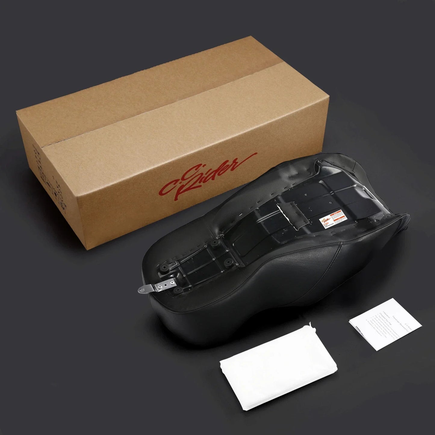 Driver & Passenger Seat for Harley Electra Glide 2009-2023 Black Red